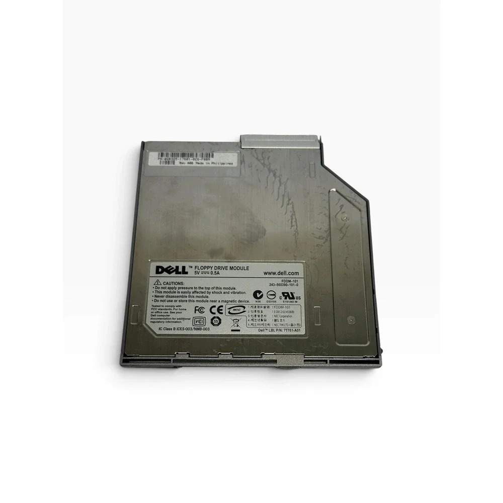 Dell Floppy Drive Module FDDM-101 Laptop 3.5 Inch Gray Internal Diskette